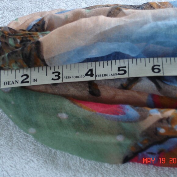 Infinity Scarf by WinWin One Size Blue, Green, Brown, Beige - Picture 7 of 8